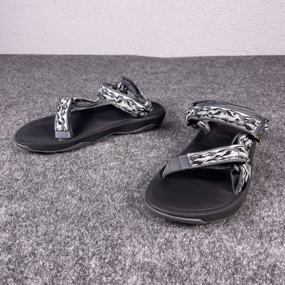 Teva Hurricane XLT 2 Kids/Youth Sandals US 4 Black Grey Pattern Straps